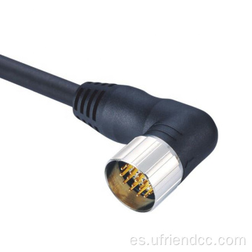 Cable del conector del terminal de rosca de tornillo IP67